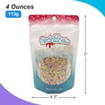 thumbnail image 2 of Colors of the Garden Pastel Nonpareils - 4 OZ Resealable Standup Candy Bag - Nonpareils in Pastel Colors - Yellow, Pink, Green, Lavender - Bulk Sprinkles for Baking and Decorations, 2 of 6