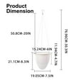 thumbnail image 3 of SLYNSHome Hanging Planters for Indoor Plants,Eggs Shaped Hanging Baskets Holder Plant Pots for Garden Hanging Plant Flower Pots, 3 of 9