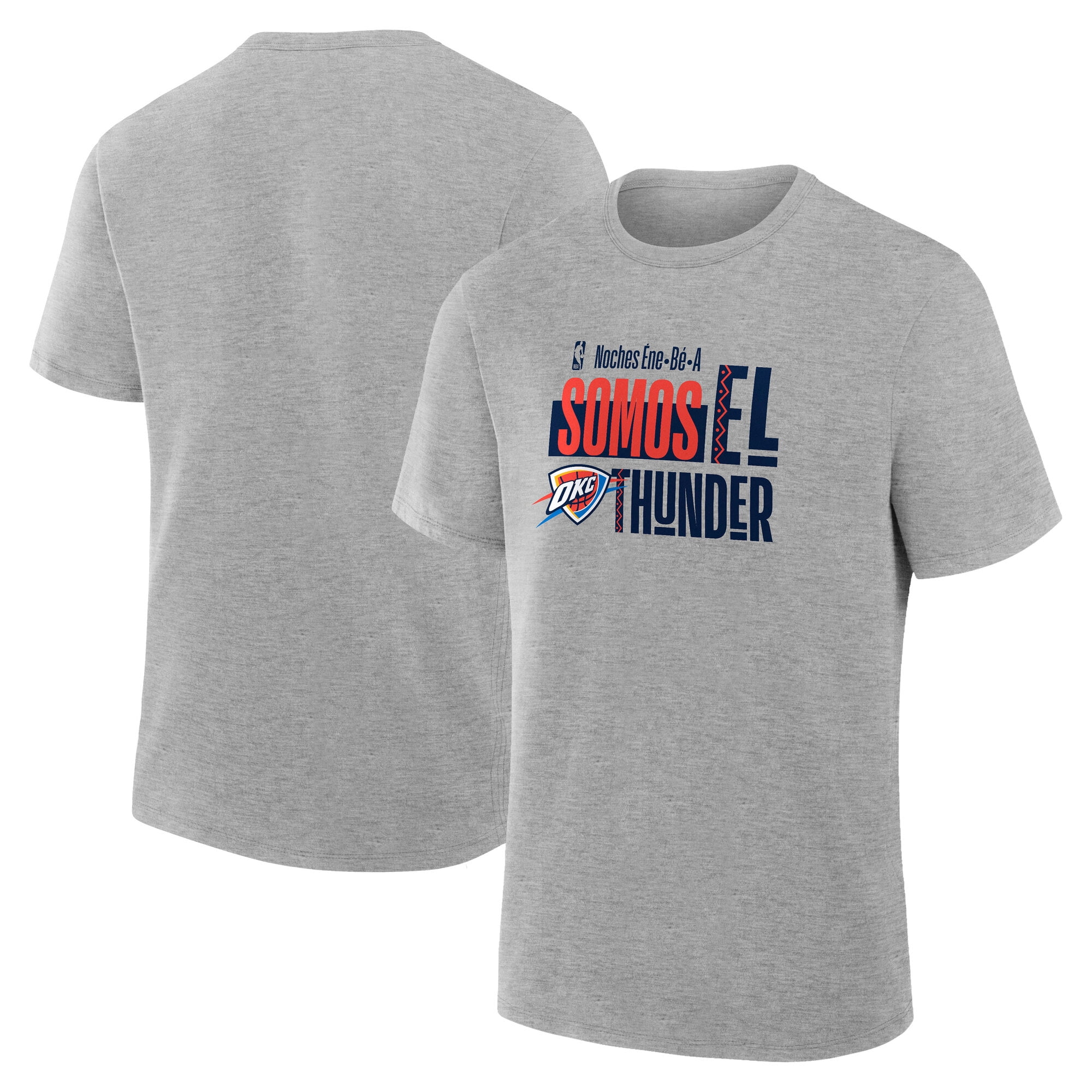Men's Gray Oklahoma City Thunder Noches Training T-Shirt
