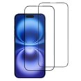 thumbnail image 1 of ITIETIE For iPhone 17 2PCS Tempered Glass 2.5mm High Aluminum Screen Protector Silk Printing Film, 1 of 5