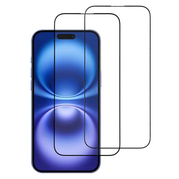 ITIETIE For iPhone 17 2PCS Tempered Glass 2.5mm High Aluminum Screen Protector Silk Printing Film