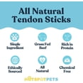 thumbnail image 2 of HotSpot Pets Natural Beef Tendon Chew Treats for Dogs, 8 Inch Stick, 10 Pack, 2 of 9