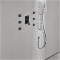 thumbnail image 2 of JERFIT 6-Function Matte Black Wall Mounted Shower System with Rainfall Showerhead and Body Sprays, 2 of 10