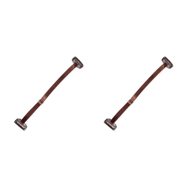 Seitruly Bandas de nailon para estiramiento Facial para mujer, correas para eliminar arrugas faciales, cinturones ajustables, horquillas, herramienta de Marrón de banda única 2piezas Seitruly CBP193280