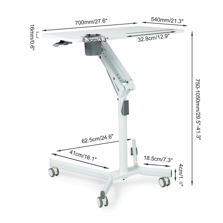 Pneumatic height online adjustment mechanism