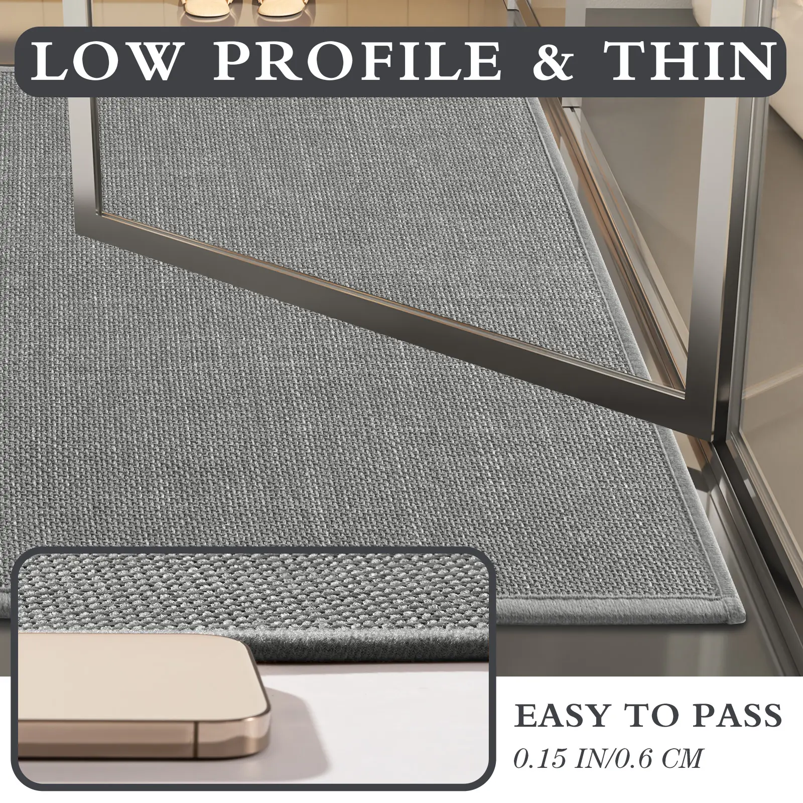 ChakmeOne Bathroom Rug Set 3 Piece, Non Slip Bath Mats,Super Absorbent Quick Dry Machine Washable,Complete Bath Mats for Shower Tub Floor & Toilet, 17"x24"+17"x32"+17.5"x24"U-Shape