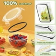 thumbnail image 3 of 40 Pcs Food Storage Containers with Lids(20 Lids &20 Containers), Airtight Leakproof Meal-Prep Containers for Kitchen Storage Reusable Plastic Microwave/Dishwasher Safe with Labels & Pen, 3 of 7
