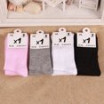 thumbnail image 4 of WSTEER Baby Toddler Girls Cotton Tights Pantyhose Leggings Stocking Pants for Girls 12 to 24 Months Old (White), 4 of 5
