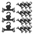 thumbnail image 2 of MOVTOTOP 30pcs Plastic Shoe Hooks for Store Display Retail Hanger Holder for Shoes Hanging Rack for Slipper Storage and Drying Black, 2 of 8
