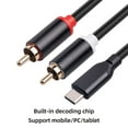 thumbnail image 3 of USB - C to Dual RCA Audio Cable for High - Quality Sound Transmission, 3 of 6