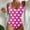 Hot Pink, variant on Generic Womens Athletic One Piece Swim Suits Classic Polka Dots Scoop Neck Swimsuit High Cut Tummy Control Bathing Suit