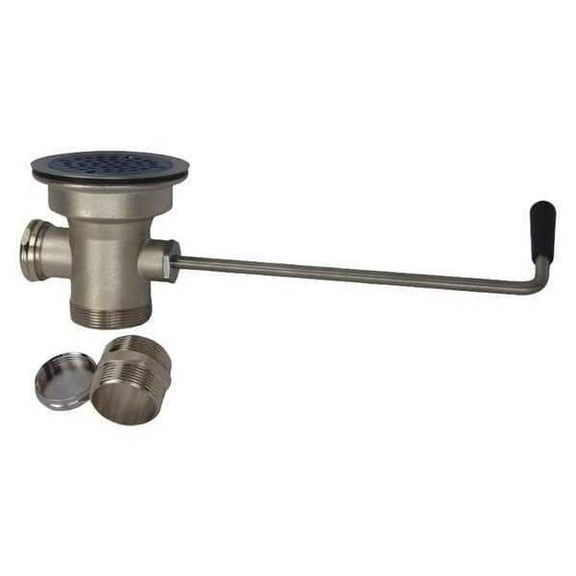 Dominion Faucets Waste Drain Waste Drain, 2" Pipe Dia., Cast Brass 59-0001