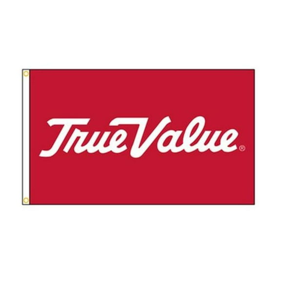 Annin Flagmakers 263201 3 x 5 ft. True Value Nylon Flag, Red & White