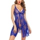thumbnail image 4 of Stunning Sheer Lace Teddy, Split Front Bow Tie Lace Negligee, Women's Lingerie & Underwear, 4 of 5