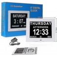 thumbnail image 4 of Dementia Clock Alzheimer's Clock Large Digital Calendar Clock For Seniors, Clock With Day And Date F -gt, 4 of 5