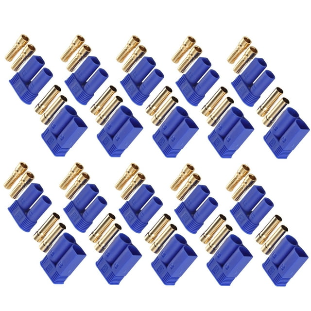EC5 Connector, Pluggable CNC Technology Removable High Accuracy RC Battery Connectors Lightweight For Electronic Test Accessories
