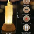 thumbnail image 3 of Buy 2 get 10% off Type-c Line LED Charging Candle Lamp Charging Simulation Candle Lamp Outdoor Garden Decoration Lamp, 3 of 4