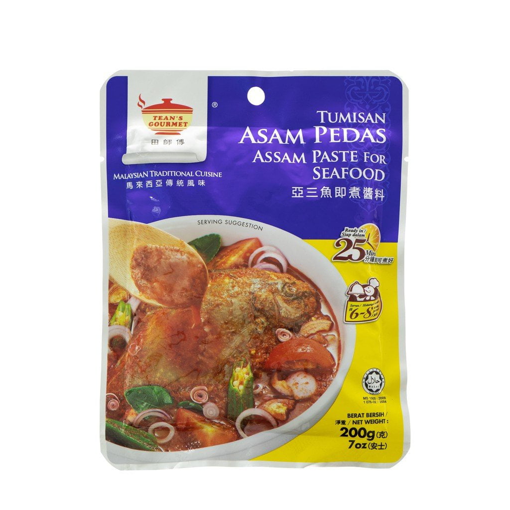 Tean S Gourmet Malaysian Traditional Tumisan Asam Pedas Assam Paste For Seafood 7 Oz 0 G 马来西田师傅亚三鱼即煮酱料 Walmart Com Tean S Gourmet Malaysian Traditional Tumisan Asam Pedas Assam Paste For Seafood 7 Oz 0 G 马来西田师傅亚三鱼即煮酱料 Walmart Com