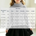 thumbnail image 3 of BLVB Girls Turtleneck Sweaters Long Sleeve Jumper Tops Teen Kids Casual Soft Pullover Fall Winter Outfits(Gray,11-12 Years), 3 of 6