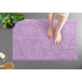 thumbnail image 3 of Alfombra de baño Luxurux, microfibra de chenilla, color lavanda, 60 x 40 cm, 3 of 9