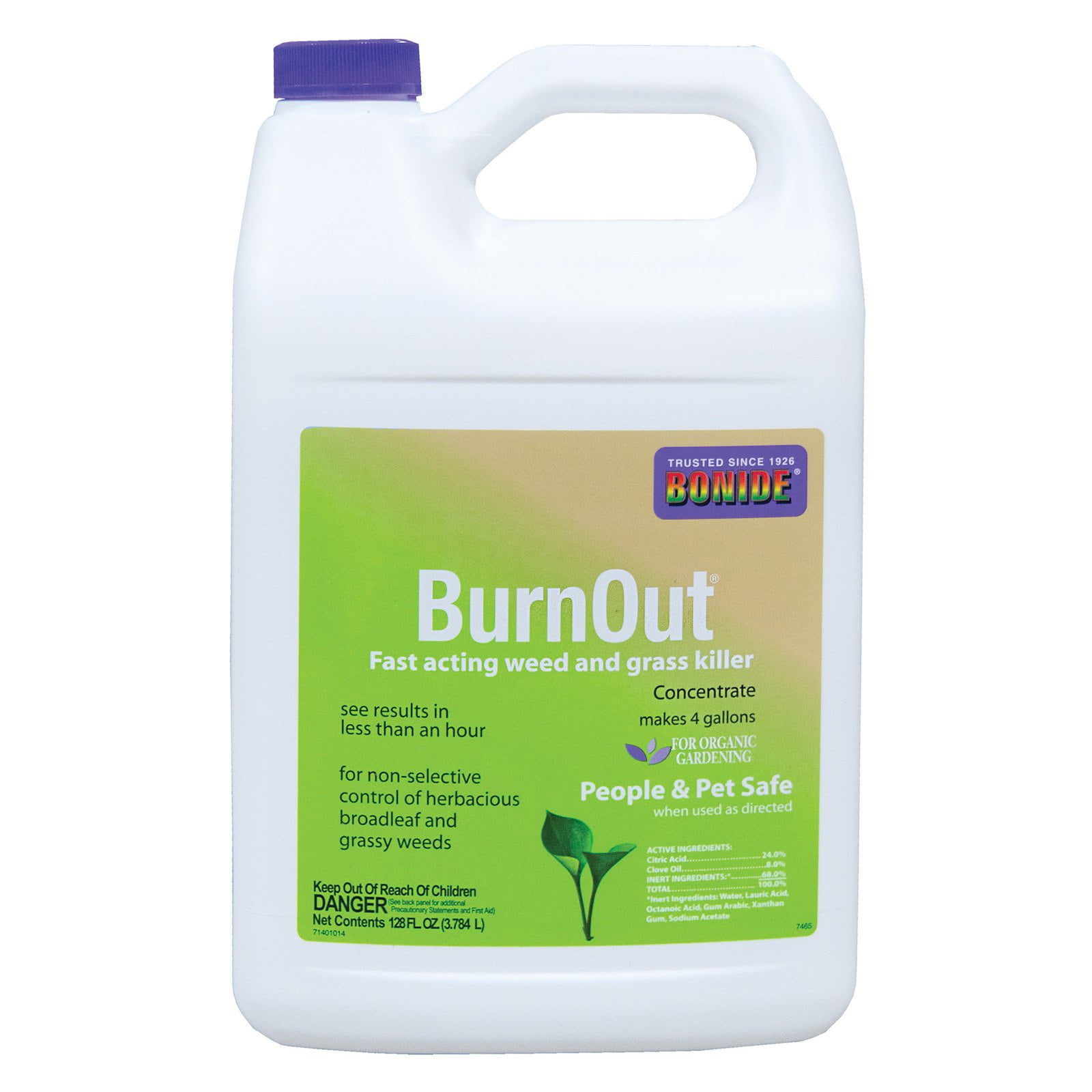 1Gallon Burnout FastActing Weed & Grass Killer Concentrate