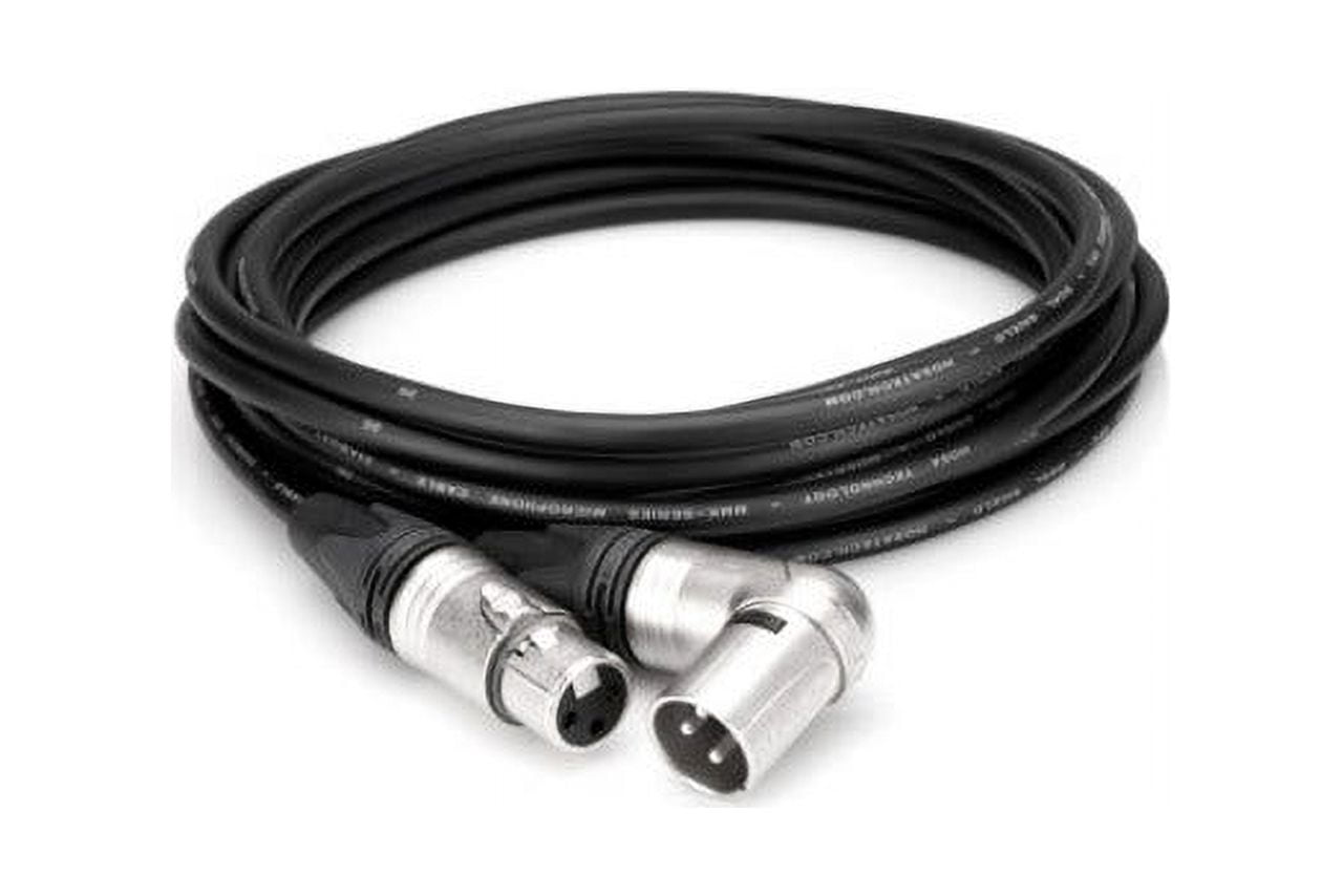 Camcorder Microphone Cable, 3.5mm TRS to Neutrik Right-Angle XLR3M 15ft