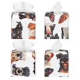 thumbnail image 2 of Balery Happy Dog Faces Collage Porta Pañuelos de Cuero con Estampado – Funda Moderna Cuadrada para Caja de Pañuelos, Dispensador 5x5x5'', 2 of 7