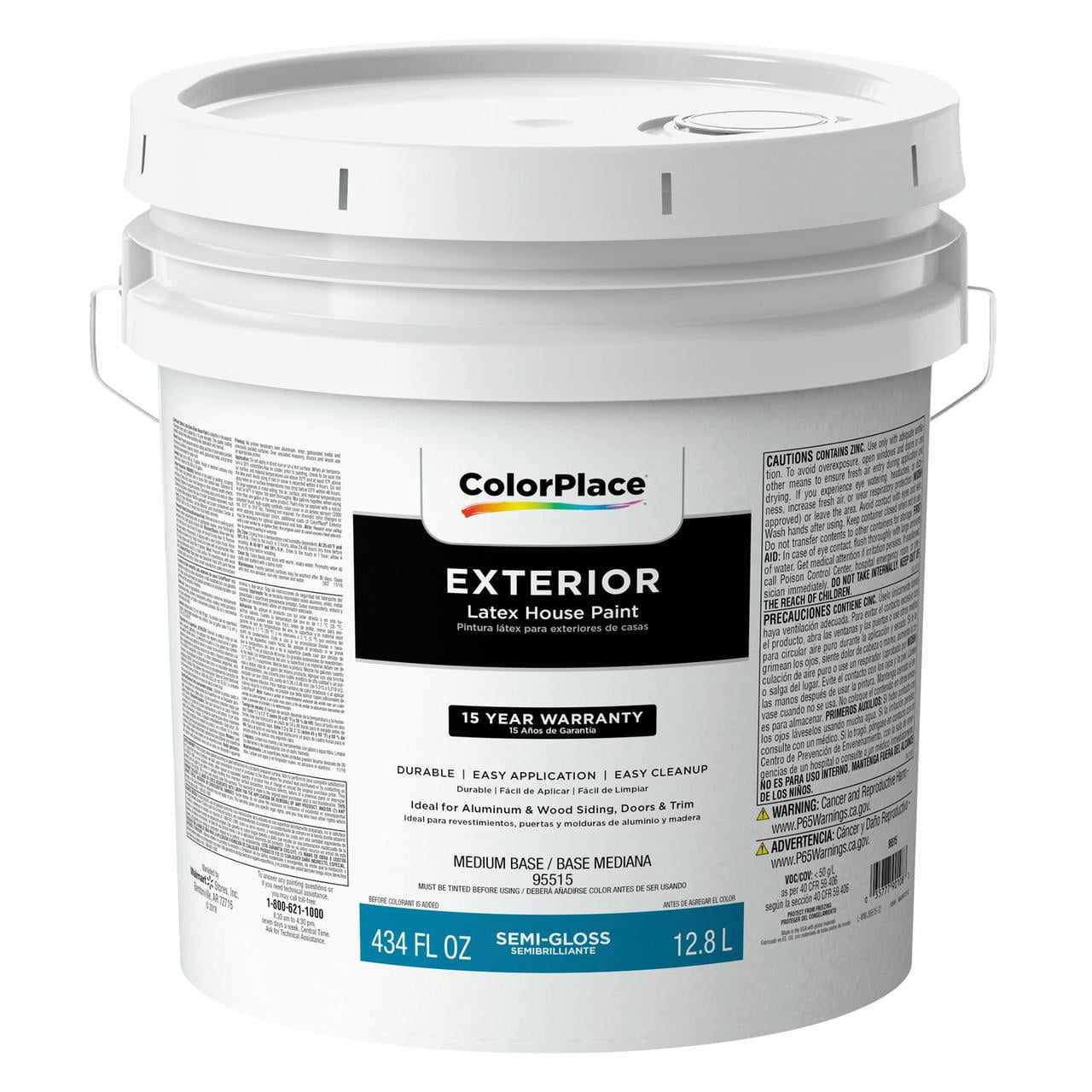 Color Place SemiGloss Exterior Paint &amp; Primer Medium Base