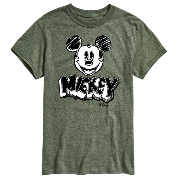 Disney - Mickey Mouse - Sketch Classic - Men's Short Sleeve Graphic T-Shirt