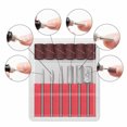 thumbnail image 2 of QualitChoice Electric Nail Drill Manicure Machine Bits Holder Storage Boxes DIY Art Tool Kit Red 1Set, 2 of 6