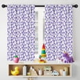 thumbnail image 5 of Blackout Kids Curtains,Purple Daisy Flower Pattern Childrens Insulated Curtains Set Of 2,Bedroom Essentials,Toddler Room Decor 42"x54", 5 of 5