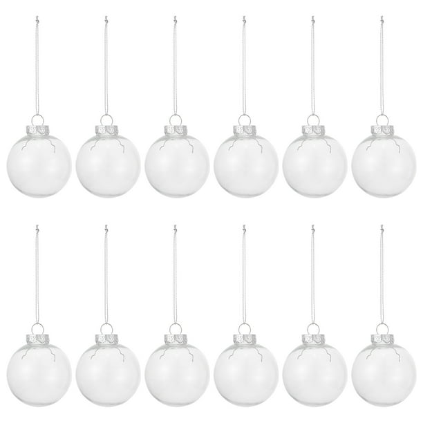 12 bolas navideñas decorativas para árbol de Navidad, colgantes decorativos para fotos