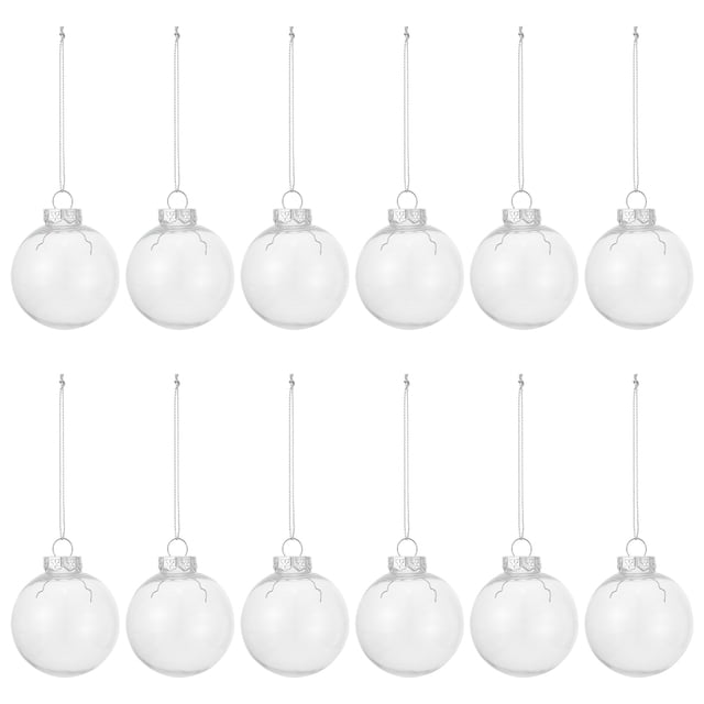 Weiweiguan 12pcs Christmas Tree Ball Decors Xmas Balls Xmas Decorative Pendant Photo Props