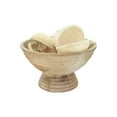 thumbnail image 6 of Creative Co-Op Ridged Mango Wood Footed Bowl, 6 of 7