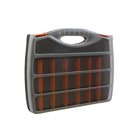 Storage Containers For Nuts And Bolts Small Parts Organizer with Handle – Portable Storage Case with Small Bin Compartments for Hardware, Screws, Bolts, Nuts, Nails, and More by, MULTIPLE USES-.., By Stalwart ()
