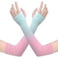 thumbnail image 1 of Minnieouse 1 par de mangas de brazo de seda helada con protección para hombre y mujer, protector solar para correr, ciclismo, pesca, voleibol, Type3 NO3, 1 of 6