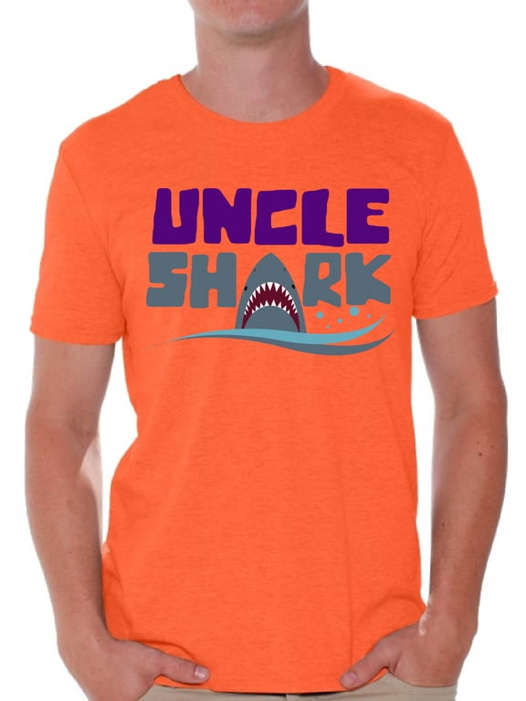 Uncle Shark Tshirt Shark Family Shirts Family Vacation Shirts Men's Shark T Shirt Matching Family Collection Best Uncle Shirts Cute Shark Tshirts for Family Shark Themed Party Outfit