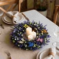 thumbnail image 5 of Bcylexb Floral Wreaths for Front Door, 13.8" Artificial Colorful Flower Door Wreath All Season Hanging Wreaths for Garden Porch Wall Window Decor, 5 of 6