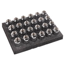 LFGUD 24Pcs M14x1.5 Lug Nuts with Cone Seat, 3/4" 19mm Hex 1.9x0.87 in. Chrome Plated Wheel Lug Nuts Compatible with Chevrolet Silverado Suburban 1500 Ford Expedition F-150 Ram 1500