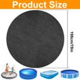 thumbnail image 2 of MesaSe 78 inch  Hot Tub Mat  Large Washable Inflatable Hot Tub Pad  Black, 2 of 9