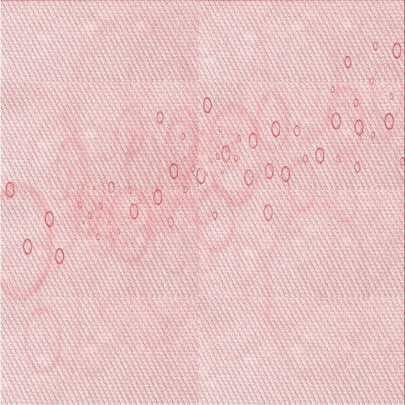 Ahgly Company Indoor Square Patterned Light Coral Pink Area Rugs, 8' Square