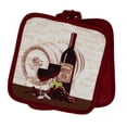 thumbnail image 3 of Pot Holders 7" Square Solid Color (Set of 4) - Wine Theme - Pot Holders For Kitchen - Design may vary, 3 of 5