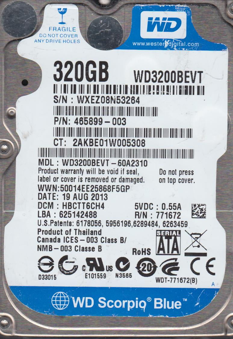 WD WD30EZRZ Blue 3TB Desktop HDD 5400 RPM SATA 3 64MB Cache 3.5