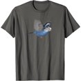thumbnail image 1 of Blue Flying Budgie Parakeet Bird for Men Women Kids Girls T-Shirt, 1 of 2