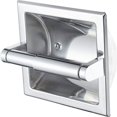 thumbnail image 1 of Soporte de papel higiénico empotrado cromado, soporte de papel higiénico para pared, dispensador de rollos de papel higiénico empotrado para baño, papel higiénico empotrado, 1 of 5