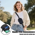 thumbnail image 4 of Crossbody Phone Lanyard with Detachable RFID Wristlet Wallet, Adjustable Strap for Phone and Wallet, ID Window and Zipper, Black, 4 of 6