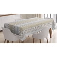 thumbnail image 1 of Ambesonne Rose Tablecloth Rectangular Table Cover, Vintage Floral Victorian, 60"x90", Grey Tan and White, 1 of 3
