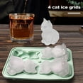 thumbnail image 6 of TNOBHG Cat-shaped Ice Molds Silicone Cat-shaped Ice Cube Tray for Cocktail Whiskey Reusable Eco-friendly Bpa-free Ice Molds Slow-melting Ice Cubes Kitty, 6 of 8
