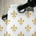 thumbnail image 3 of Ambesonne Vintage Grommet Curtain, European Lily Noble, 50" x 72", Yellow White, 3 of 6