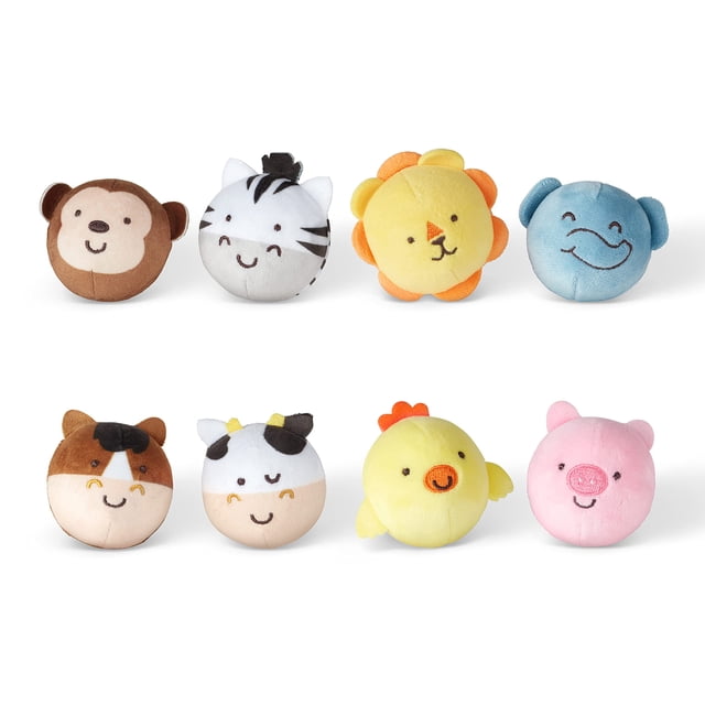 Melissa & Doug Rollables Safari and Farm Friends juguetes para bebés y niños pequeños, paquete de 2